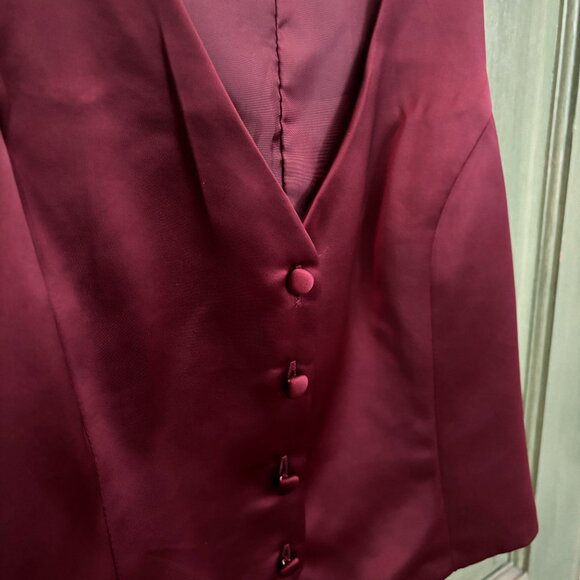 Jason Wu Burgundy Vest - Picture 4 of 4